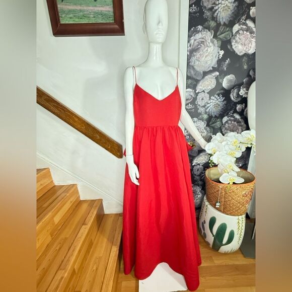BHLDN Red Sleeveless Spaghetti Strap Maxi Dress - Picture 8 of 11